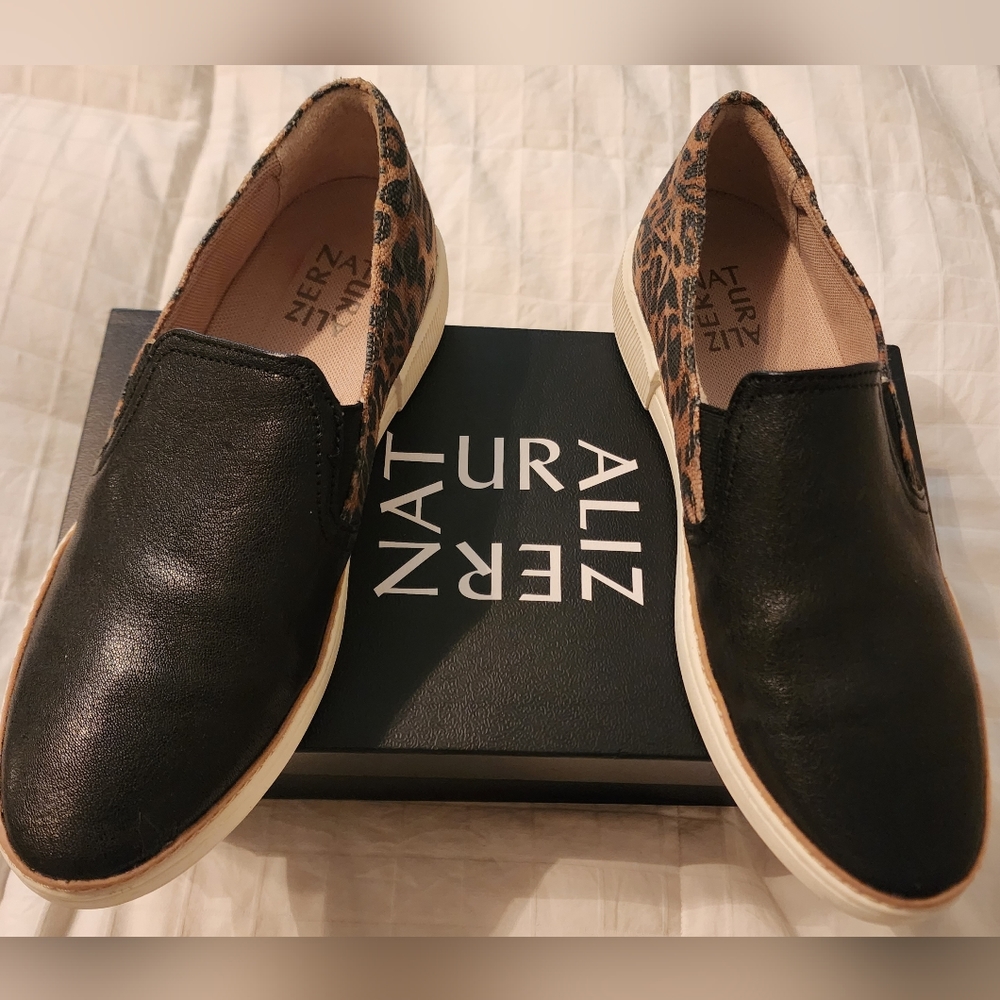 Cute Leather & Animal Print Shoes